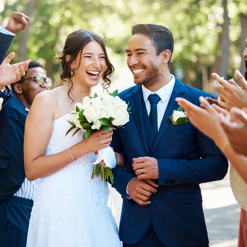 Wedding couple dancing at Arthur Murray